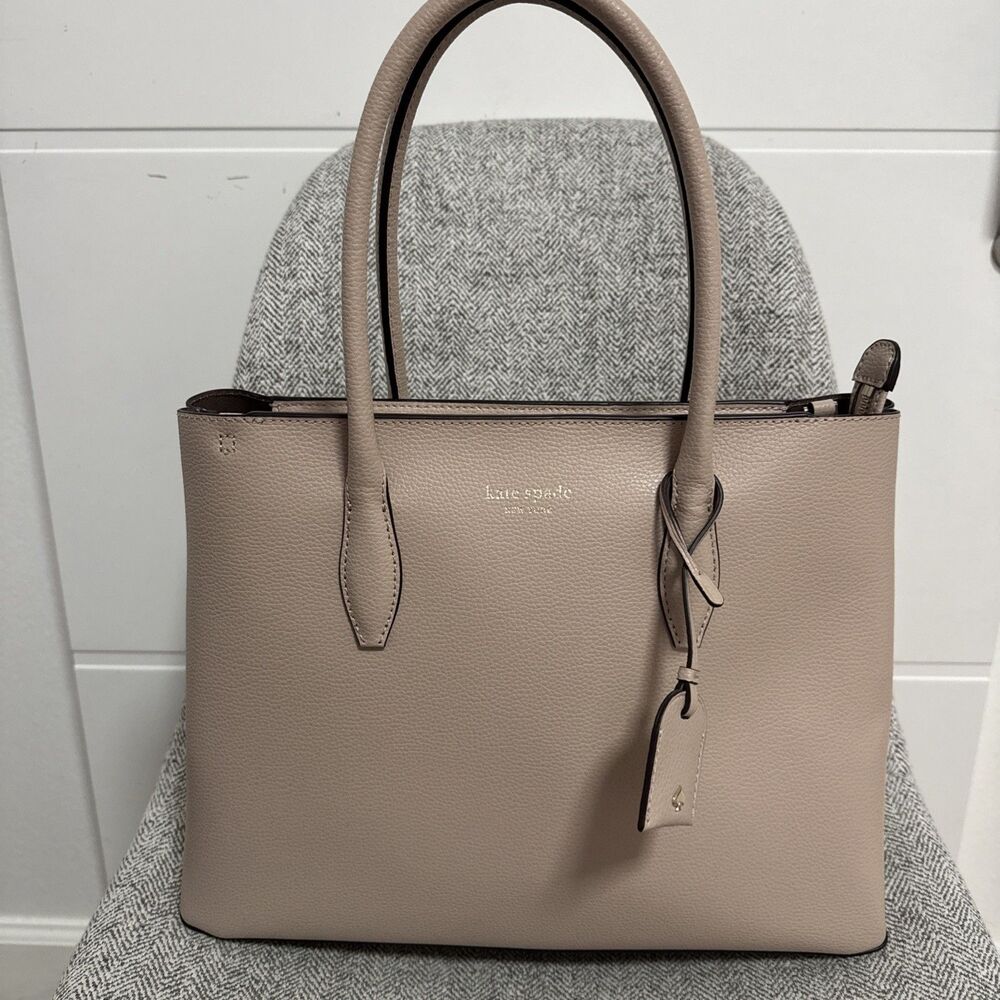 Kate Spade Pebbled Leather Bag Eva rosycheeks Top Zip Satchel